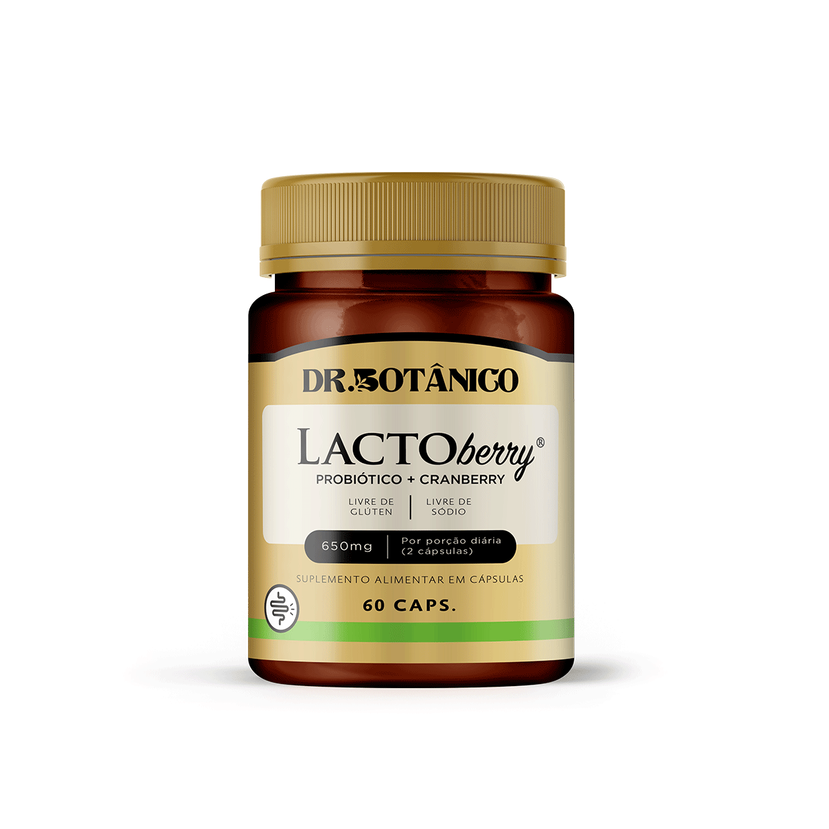 LACTOBERRY 650MG 60 CAPS - DR. BOTÂNICO