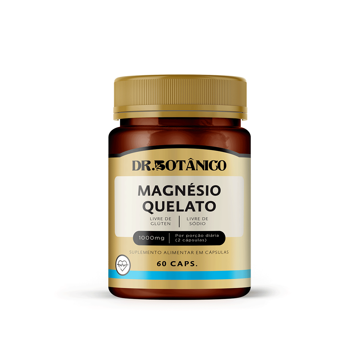 MAGNÉSIO QUELATO 1000MG 60CAPS - DR. BOTÂNICO