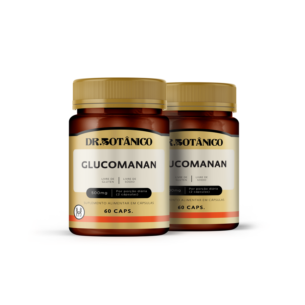 KIT 2 UN GLUCOMANAN 1000MG 60 CAPSULA - DR. BOTANICO
