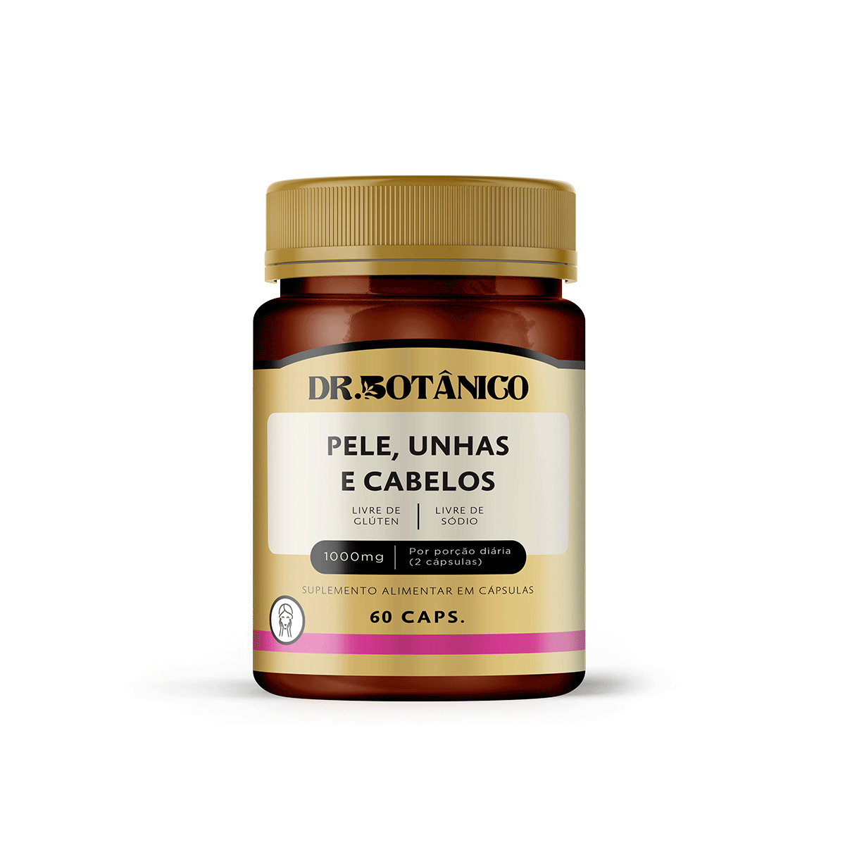 PELE, UNHAS & CABELOS 1000MG 60 CAPS - DR. BOTÂNICO
