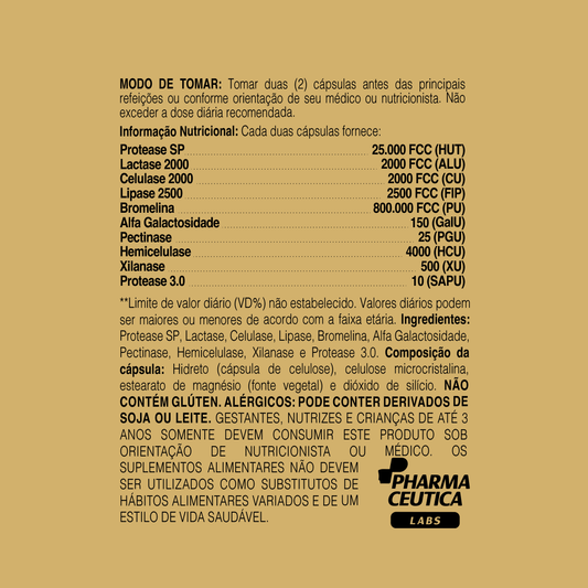 SUPER DIGESTIVE ENZYMES 1000MG 60 CAPS - DR. BOTÂNICO