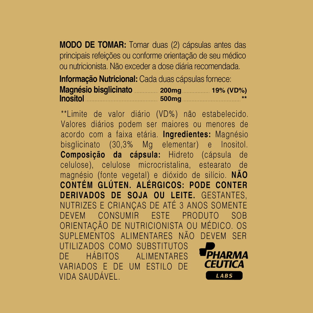 MAGNÉSIO + INOSITOL 700MG 60CAPS - DR. BOTÂNICO