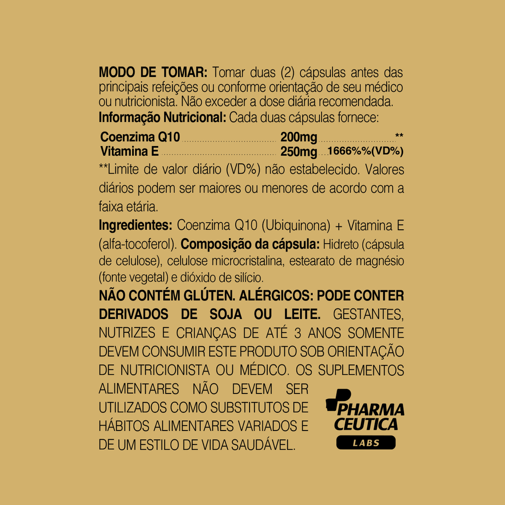 COQ10 + VIT. E 450MG 60CAPS DR. BOTÂNICO