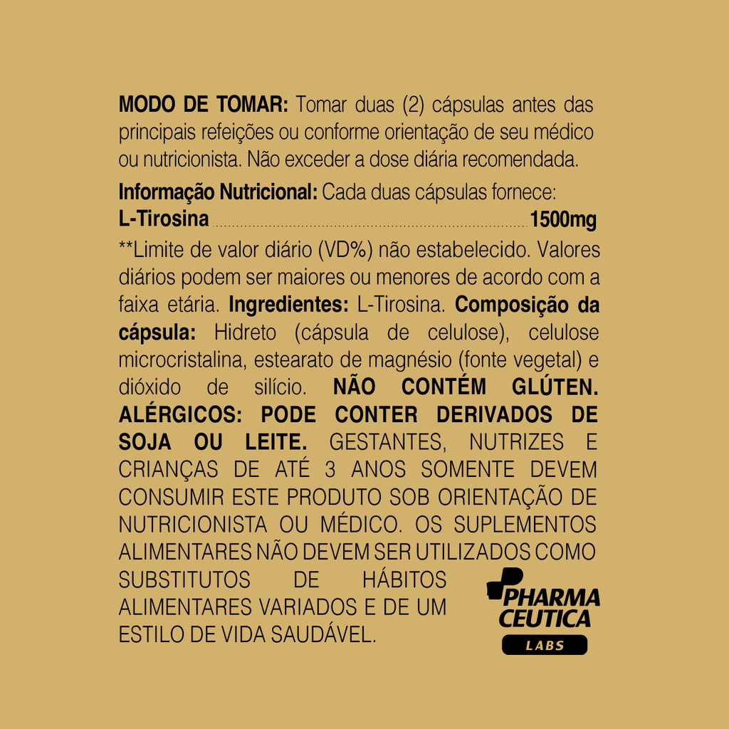 KIT 2 UN L-TIROSINA 1500MG 60CAPSULA - DR. BOTANICO