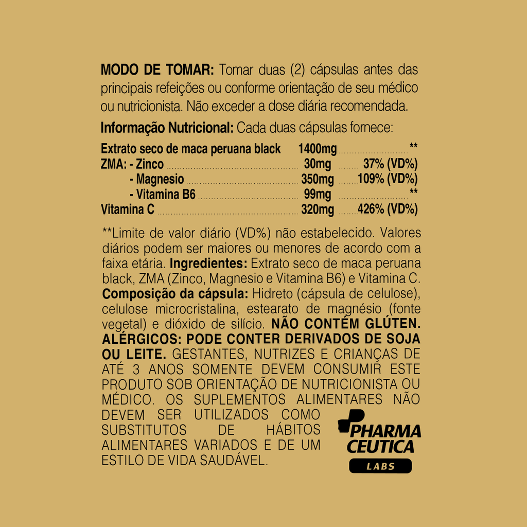 MACA PERUANA BLACK 2200MG 120CAPS - DR. BOTÂNICO
