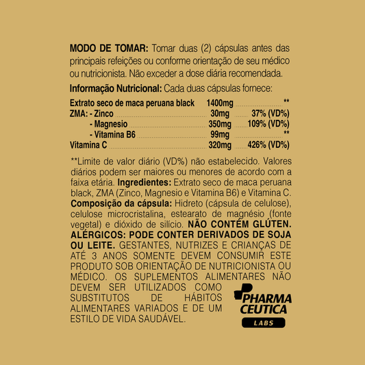 MACA PERUANA BLACK 2200MG 120CAPS - DR. BOTÂNICO