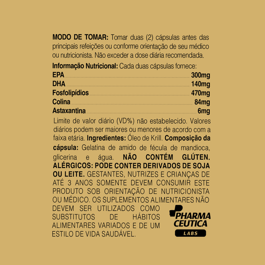 KRILL OIL 1000MG 60 SOFTGELS - DR. BOTÂNICO