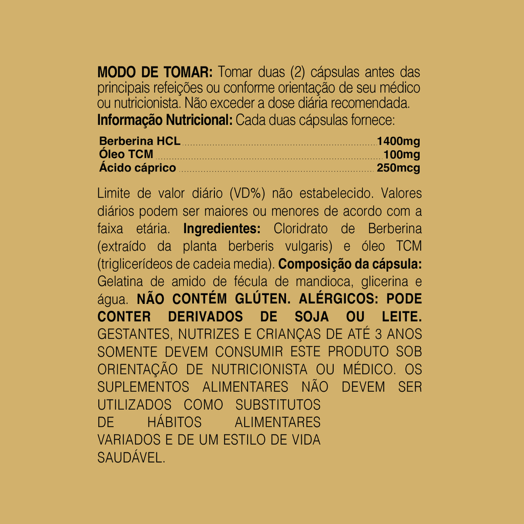 BERBERINA + ÓLEO TCM 1500MG 60 SOFTGELS - DR. BOTÂNICO