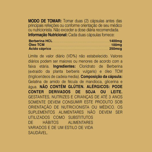 BERBERINA + ÓLEO TCM 1500MG 60 SOFTGELS - DR. BOTÂNICO