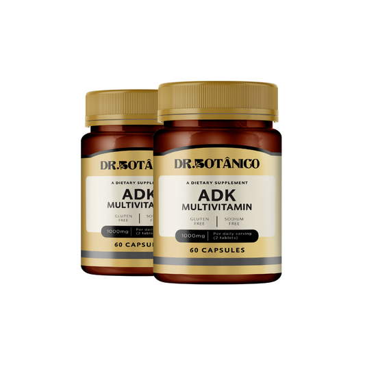 KIT 2 UN ADK MULTIVITAMINICO 500MG 60 CAPSULAS DR. BOTANICO