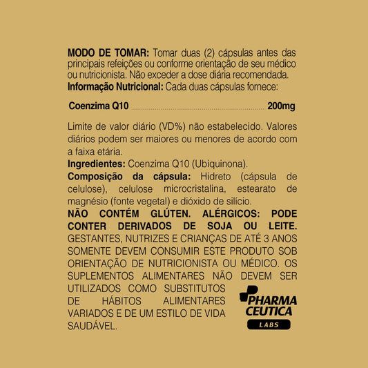 COENZIMA Q10 UBIQUINONA 200MG 60CAPS - DR. BOTÂNICO