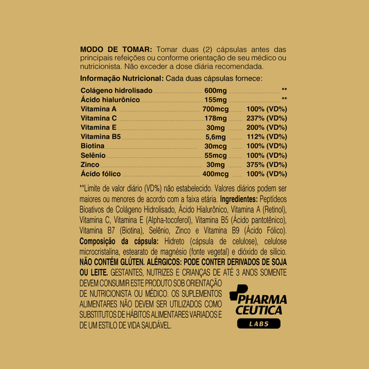 TRIO BELLA SKIN 1000MG 60 CAPS - DR. BOTÂNICO