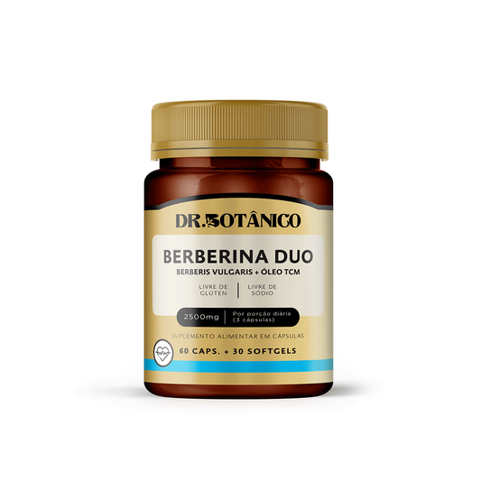 BERBERINA DUO 2500MG 60 CAPS 30 SOFT - DR. BOTÂNICO