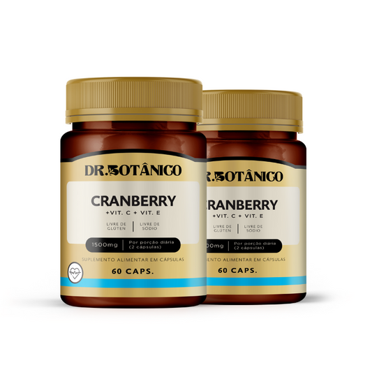 KIT 2 UN CRANBERRY 1500MG 60 CAPSULAS - DR. BOTÂNICO