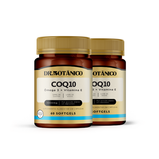 KIT 2 UN COQ10 + OMEGA 3 + VIT. E 1000MG 60 SOFTGELS - DR. BOTANICO