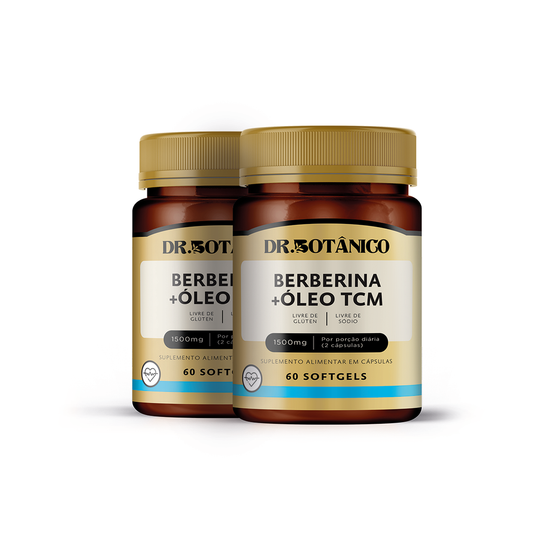KIT 2 UN BERBERINA + OLEO TCM 1.500MG 60 SOFTGELS DR. BOTANICO