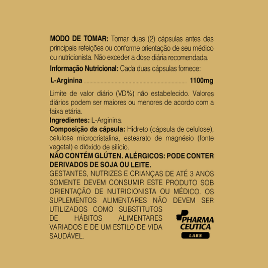 L-ARGININA 1.100MG 60 CÁPSULAS DR. BOTÂNICO