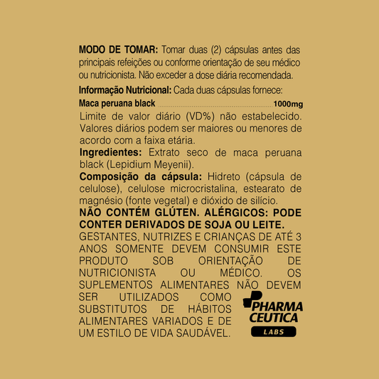 MACA NEGRA DIVINA 1000MG 60 CAPS DR. BOTÂNICO