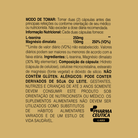L-TEANINA 400MG 60 CAPS - DR. BOTÂNICO