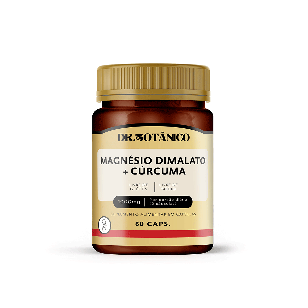 MAGNÉSIO + CÚRCUMA 1000MG 60CAPS - DR. BOTÂNICO