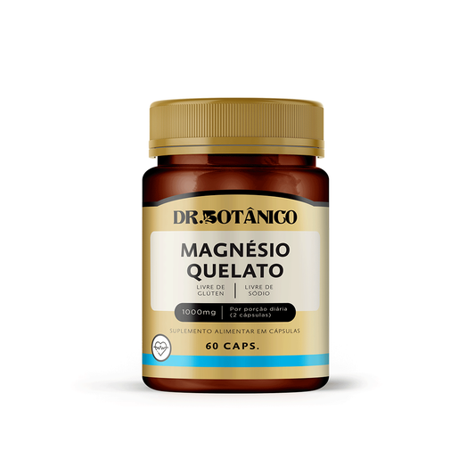 MAGNÉSIO QUELATO 1000MG 60CAPS - DR. BOTÂNICO