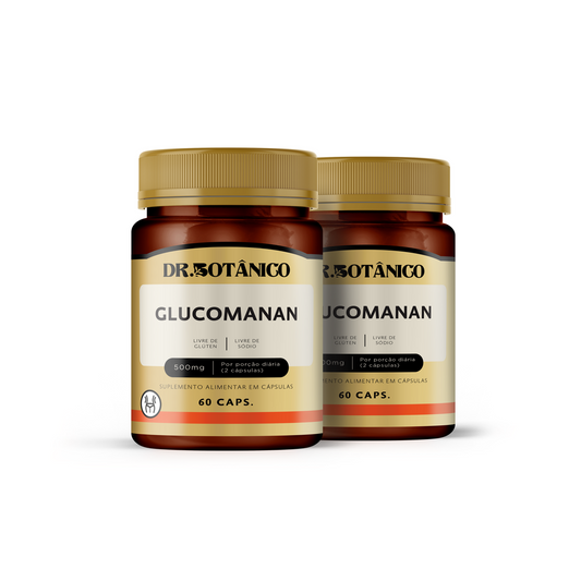 KIT 2 UN GLUCOMANAN 1000MG 60 CAPSULA - DR. BOTANICO