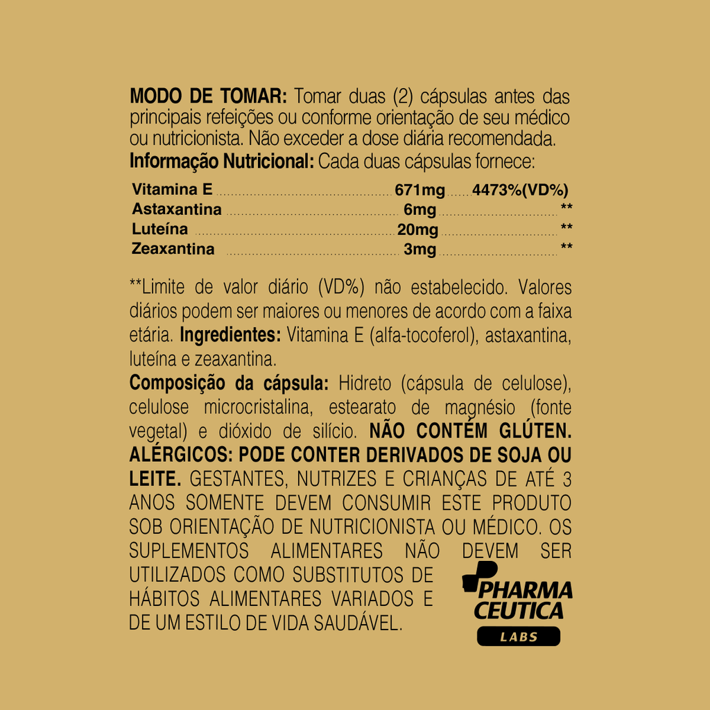 ASTAXANTINA 500MG 60 CÁPSULAS DR. BOTÂNICO