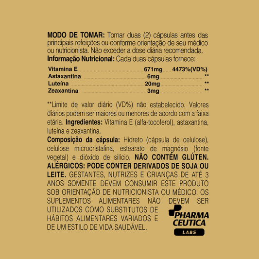 ASTAXANTINA 500MG 60 CÁPSULAS DR. BOTÂNICO