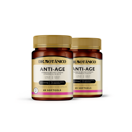 KIT 2 UN ANTI-AGE 2000MG 60 SOFTGELS - DR. BOTANICO