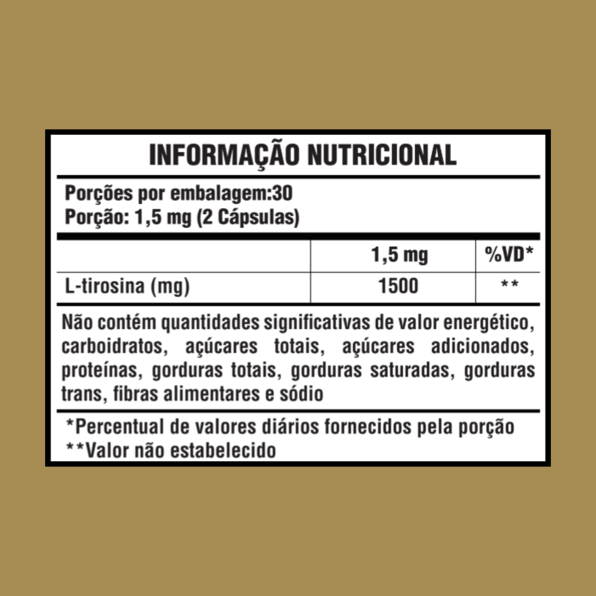 L-TIROSINA 1500MG 60CAPS - DR. BOTÂNICO