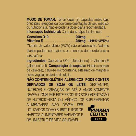 COQ10 + VIT. E 450MG 60CAPS DR. BOTÂNICO