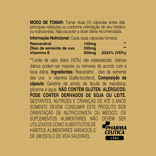 RESVERATROL 1000MG 60CAPS - DR. BOTÂNICO