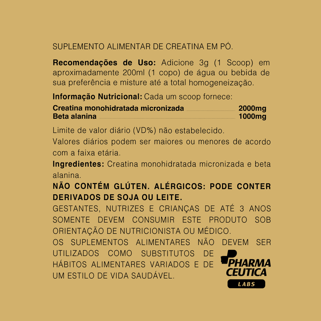 CREATINA HIDROLISADA E MICRONIZADA + BETA ALANINA 200G DR. BOTÂNICO
