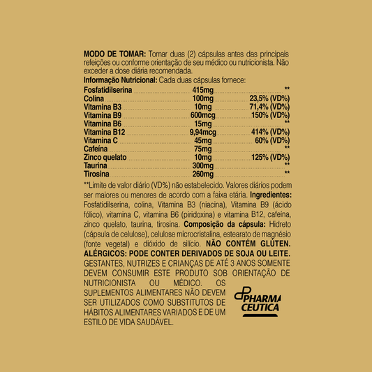 MENTAL FOCUS 1230MG 60CAPS - DR. BOTÂNICO