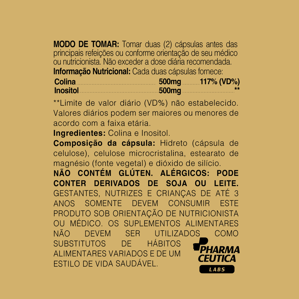 COLINA + INOSITOL 1000MG 60CAPS DR. BOTÂNICO