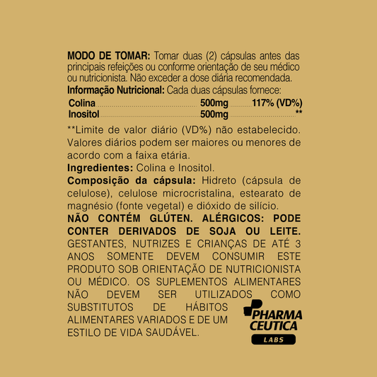 COLINA + INOSITOL 1000MG 60CAPS DR. BOTÂNICO