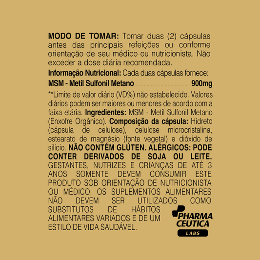 MSM 900MG 60 CAPS - DR. BOTÂNICO