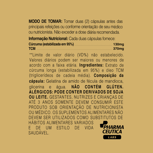 CÚRCUMA + TCM 1600MG 60 CAPS - DR. BOTÂNICO