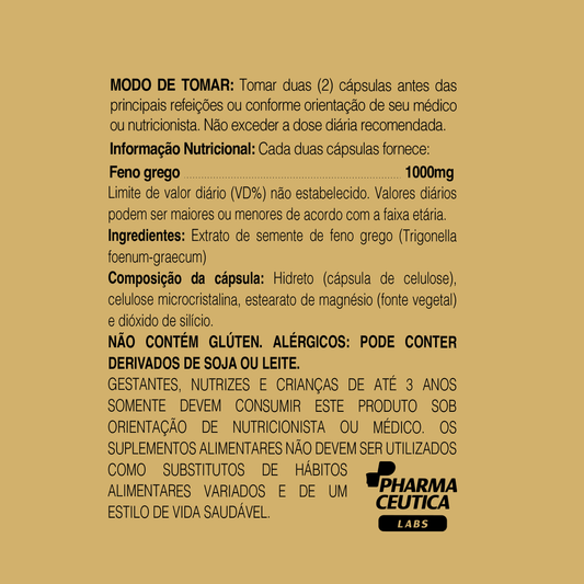 FENO GREGO 1000MG 60 CAPS - DR. BOTÂNICO