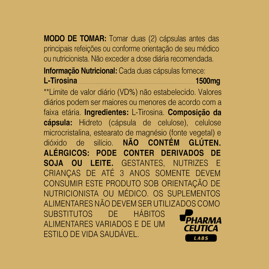 KIT 2 UN L-TIROSINA 1500MG 60CAPSULA - DR. BOTANICO