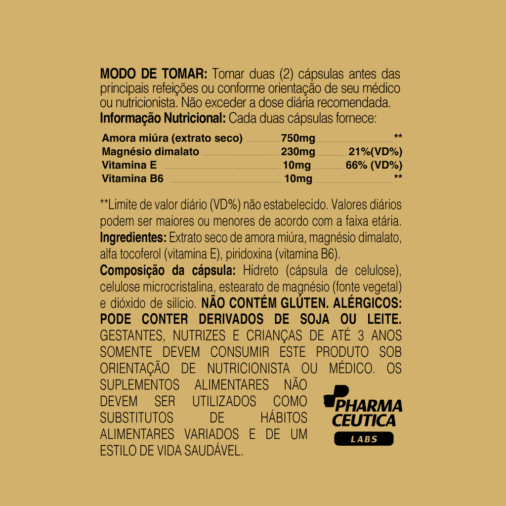 AMORA MIURA +++ 1000MG 60 CAPS - DR. BOTÂNICO