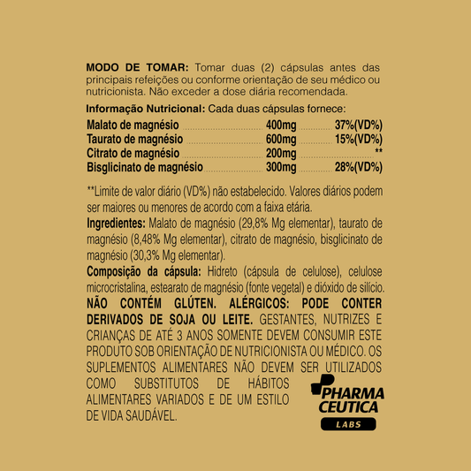 QUADMAGNÉSIO 1500MG 60 CAPS - DR. BOTÂNICO