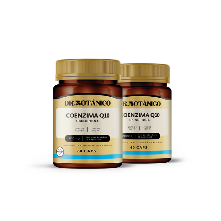 KIT 2 UN COENZIMA Q10 UBIQUINONA 200MG 60CAPSULA - DR. BOTANICO
