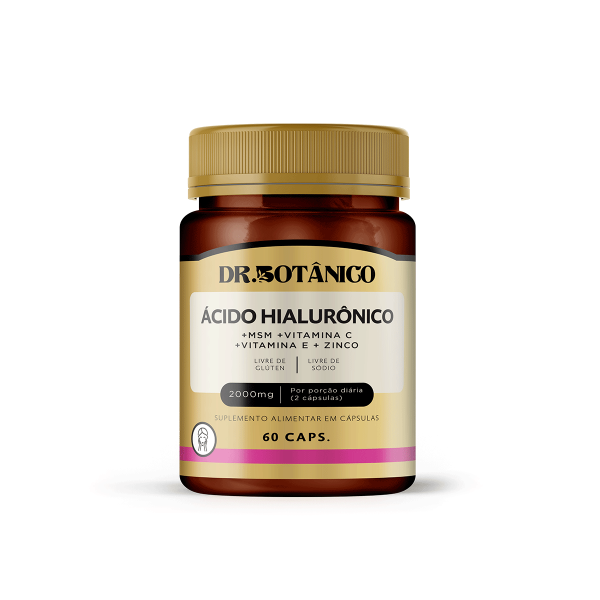ÁCIDO HIALURÔNICO 2000MG 60 CAPS - DR. BOTÂNICO