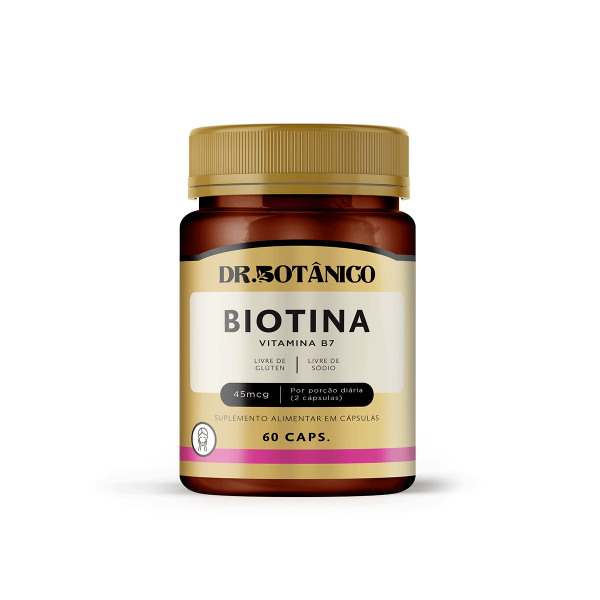 BIOTINA (VITAMINA B7) 45MCG 60 CAPS - DR. BOTÂNICO