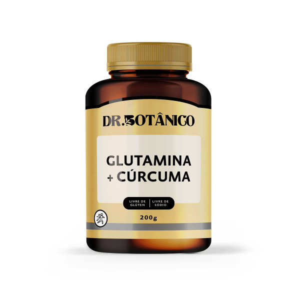 GLUTAMINA + CÚRCUMA SOLÚVEL 200G DR. BOTÂNICO
