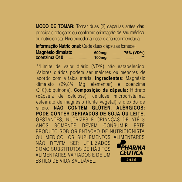 MAGNÉSIO DIMALATO + COQ10 700MG 60CAPS - DR. BOTÂNICO - Image 2