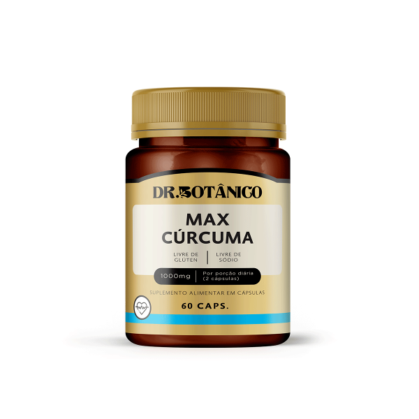 MAX CÚRCUMA 1000MG 60 CAPS - DR. BOTÂNICO