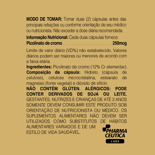 PICOLINATO DE CROMO 500MG 60 CAPS - DR. BOTÂNICO - Image 2