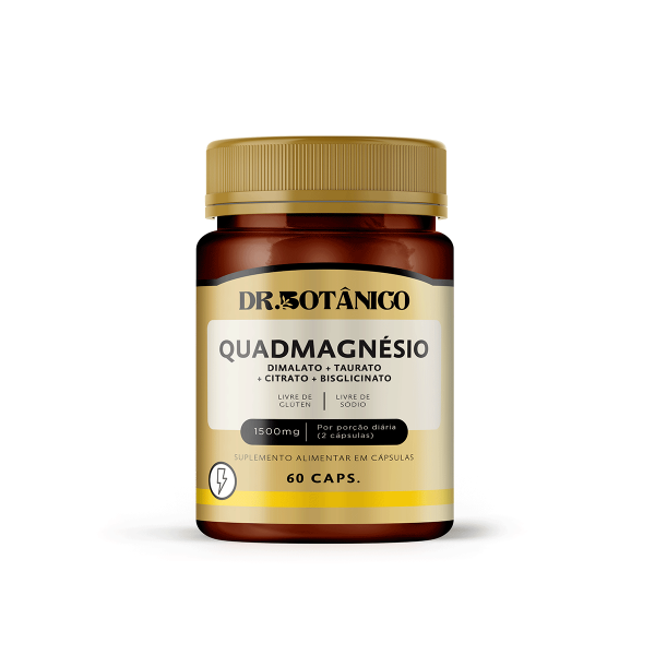 QUADMAGNÉSIO 1500MG 60 CAPS - DR. BOTÂNICO
